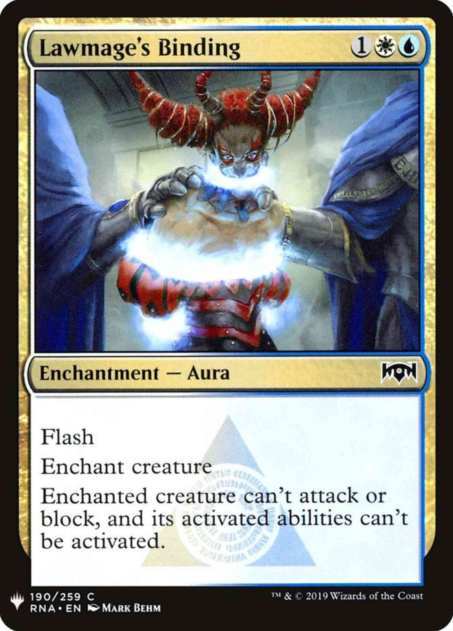 Lawmage's Binding [RNA-190] [The List] [Non-Foil]