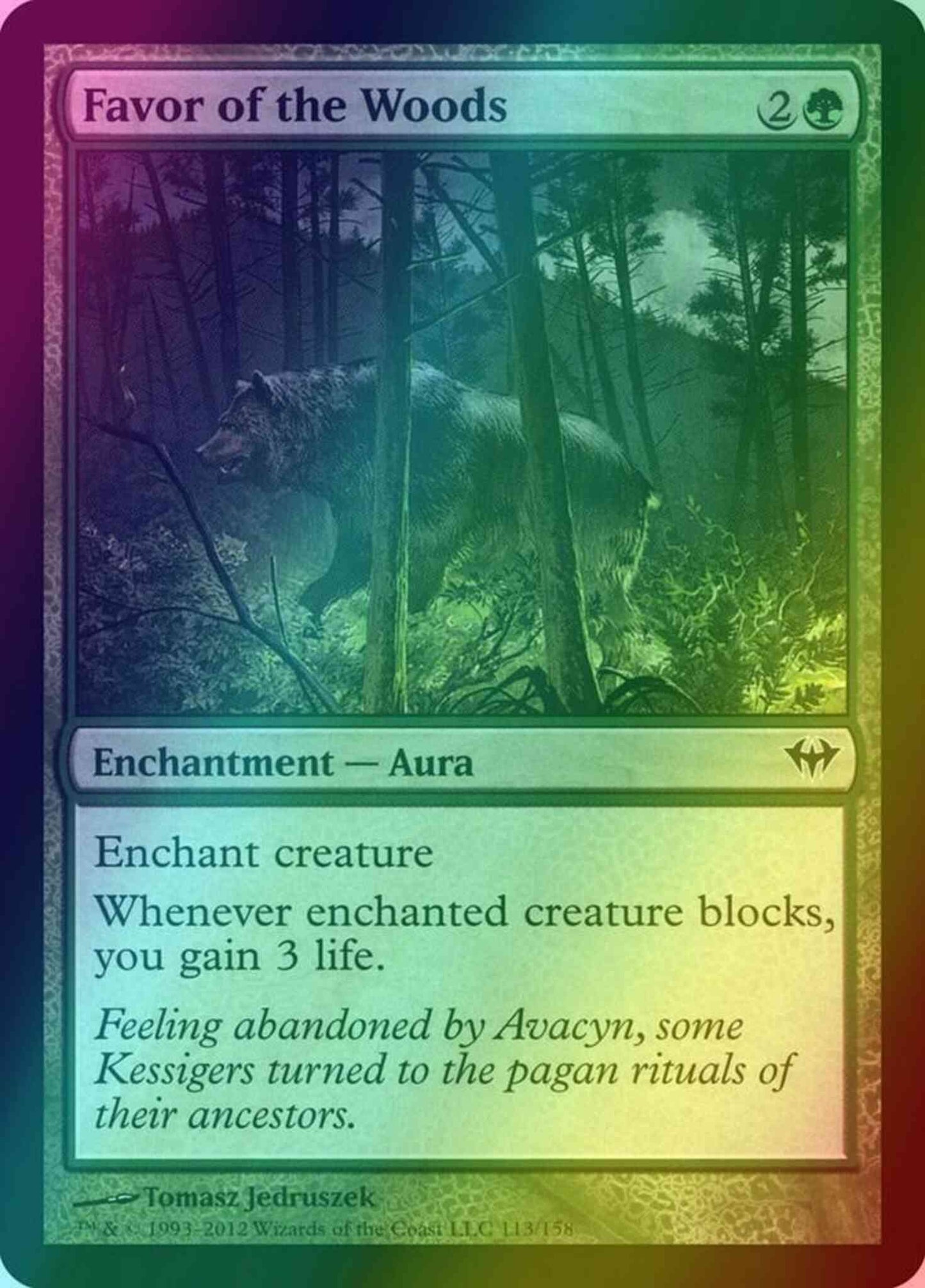 Favor of the Woods [113] [Dark Ascension] [Foil]