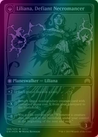 Liliana, Heretical Healer // Liliana, Defiant Necromancer [106] [San Diego Comic-Con 2015] [Foil]