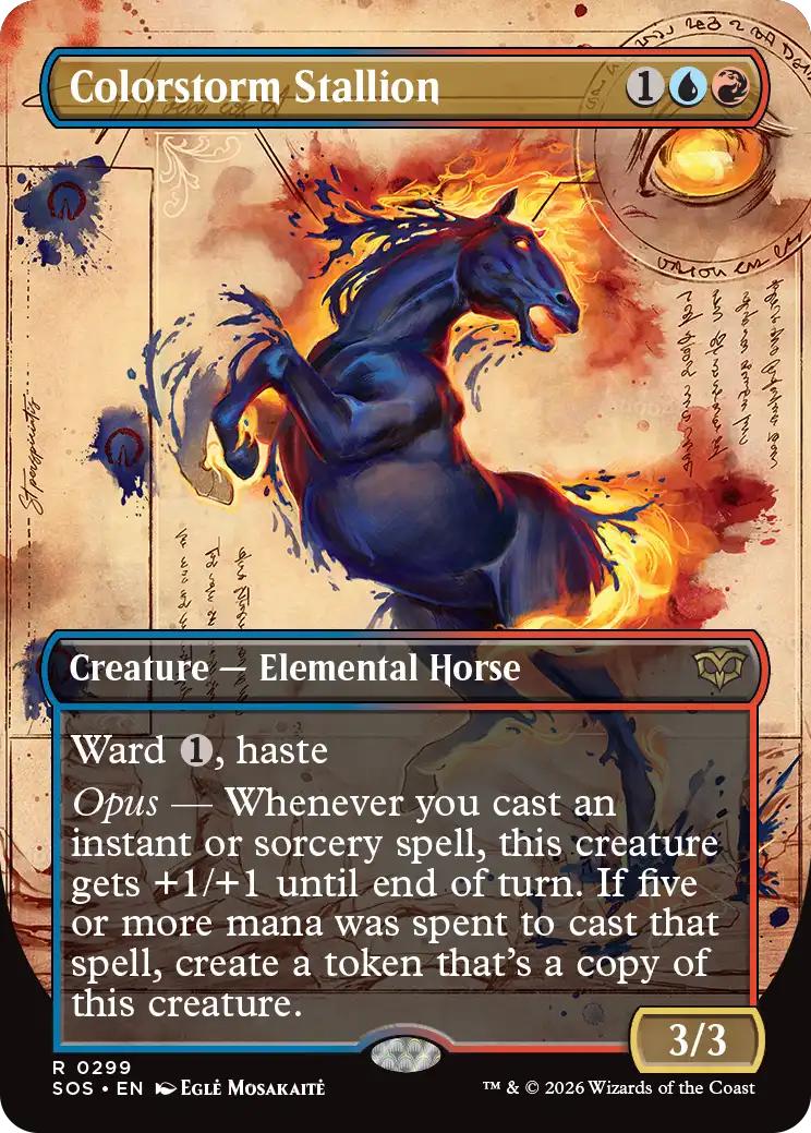 Colorstorm Stallion [299] [Borderless] [Field Notes] [Secrets of Strixhaven] [Non-Foil]