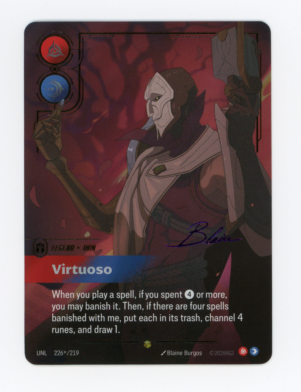 Virtuoso (Jhin) — Signature|Foil — ID 19244