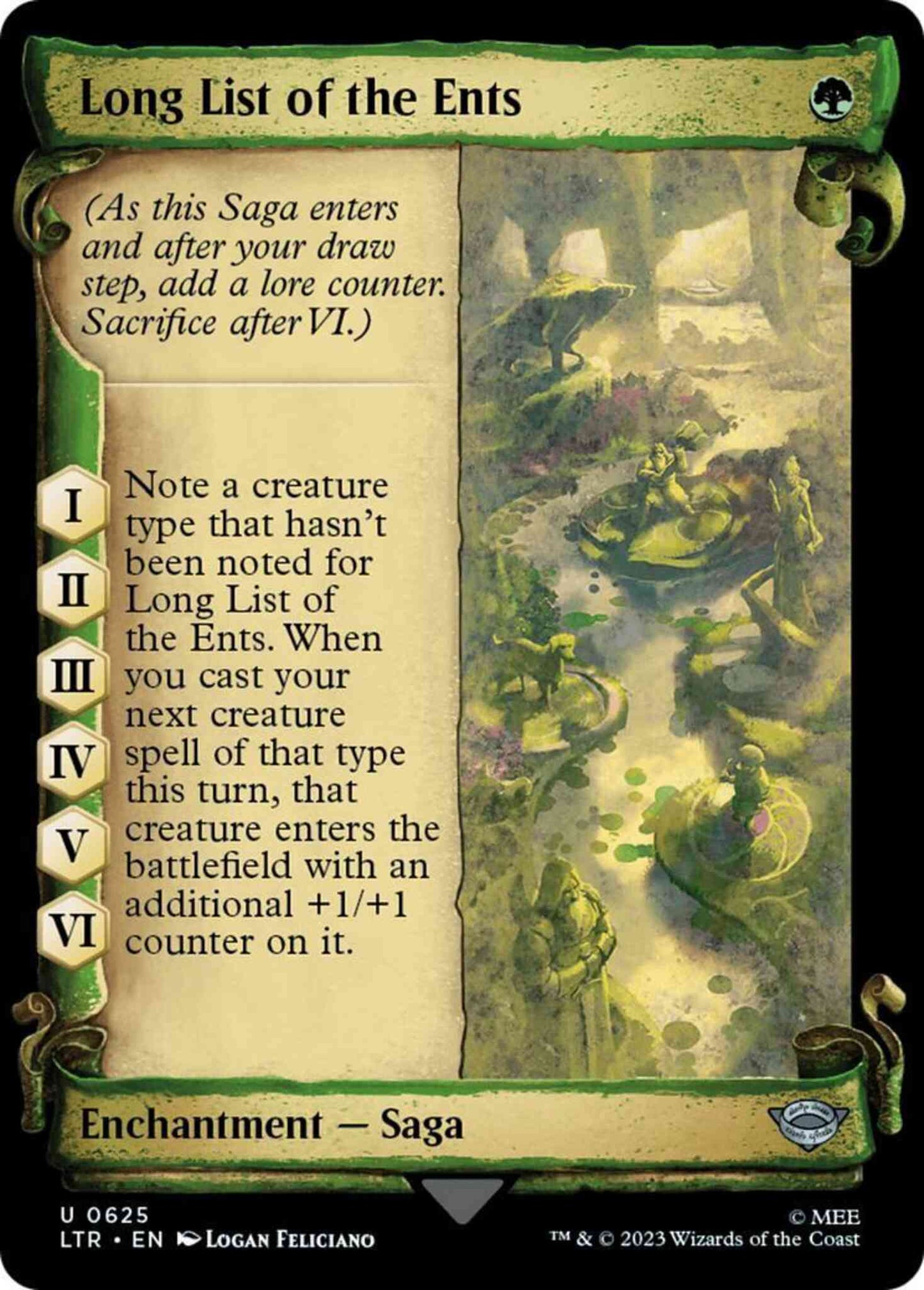 Long List of the Ents [625] [Scrolls Showcase] [The Lord of the Rings: Tales of Middle-earth] [Non-Foil]