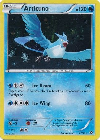 Articuno - Cosmo Holo - 27/99 - Rare Holo [bw4-27] [Holo]