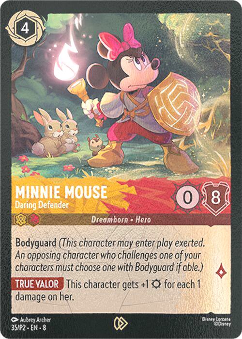 Minnie Mouse - Daring Defender - 35/P2 [Disney Lorcana Promo Cards] [Cold Foil]