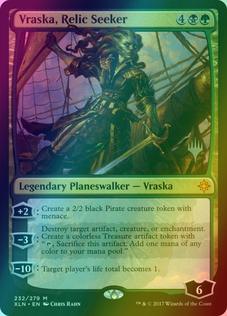 Vraska, Relic Seeker [232p] [Promo Pack] [Ixalan Promos] [Foil]