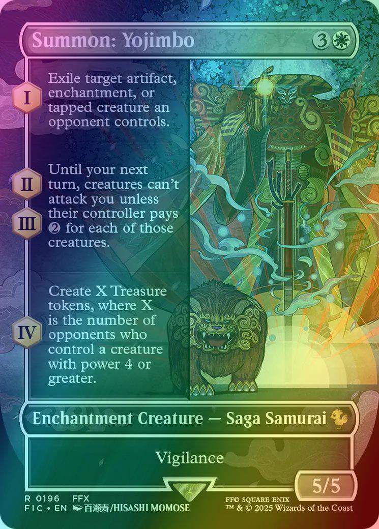 Summon: Yojimbo [196] [Borderless] [FINAL FANTASY: Commander] [Foil]