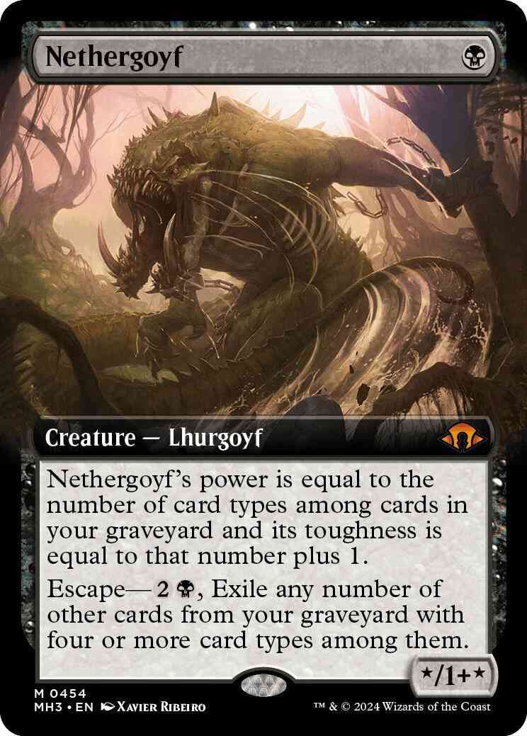 Nethergoyf [454] [Extended Art] [Modern Horizons 3] [Non-Foil]