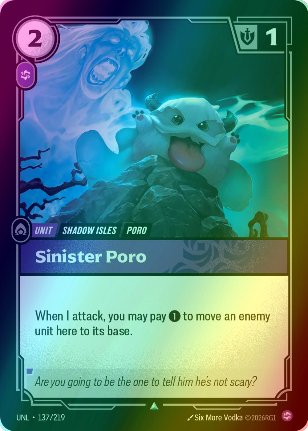Sinister Poro - 137/219 [Unleashed] [Foil]