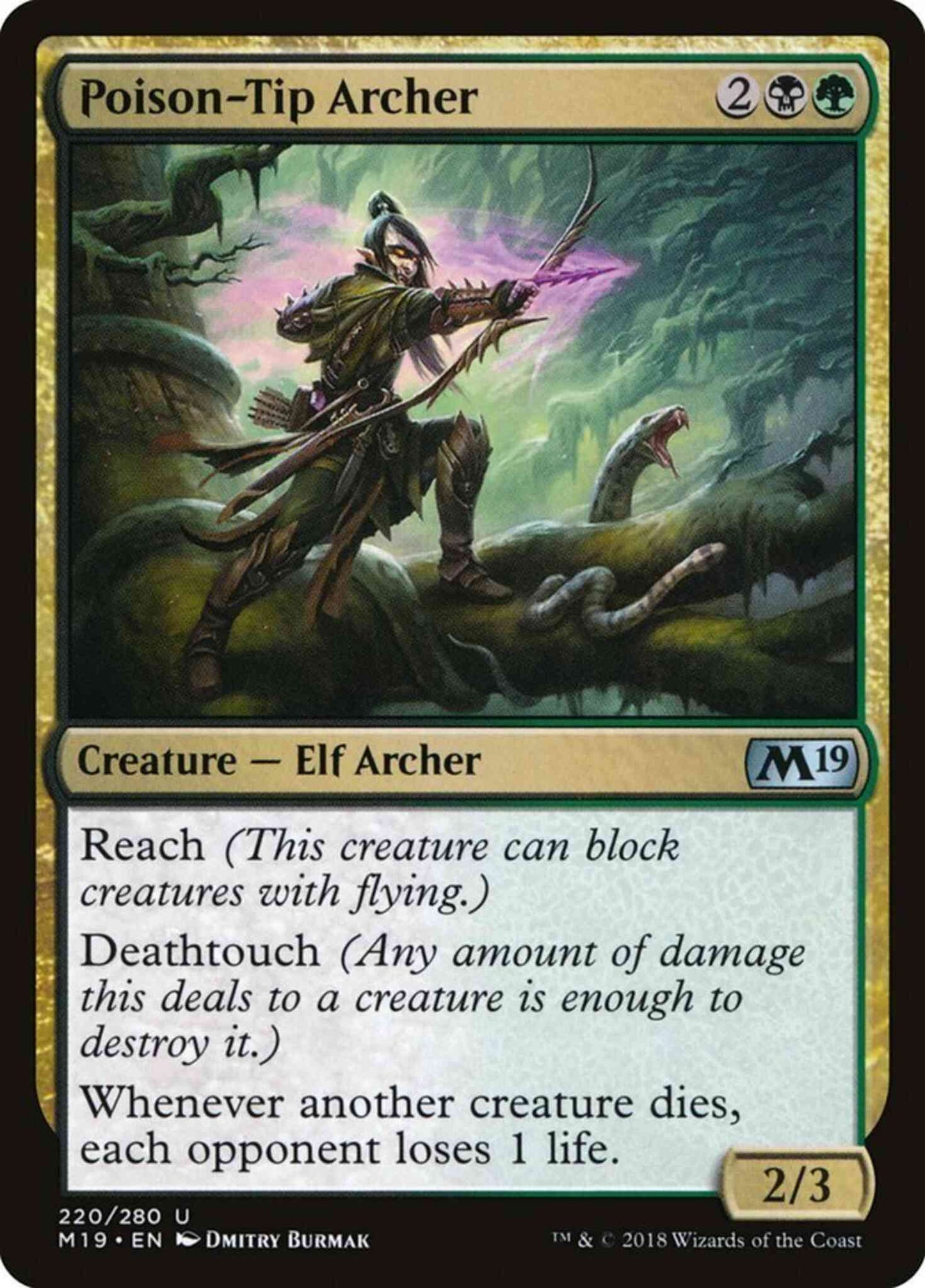 Poison-Tip Archer [220] [Core Set 2019] [Non-Foil]