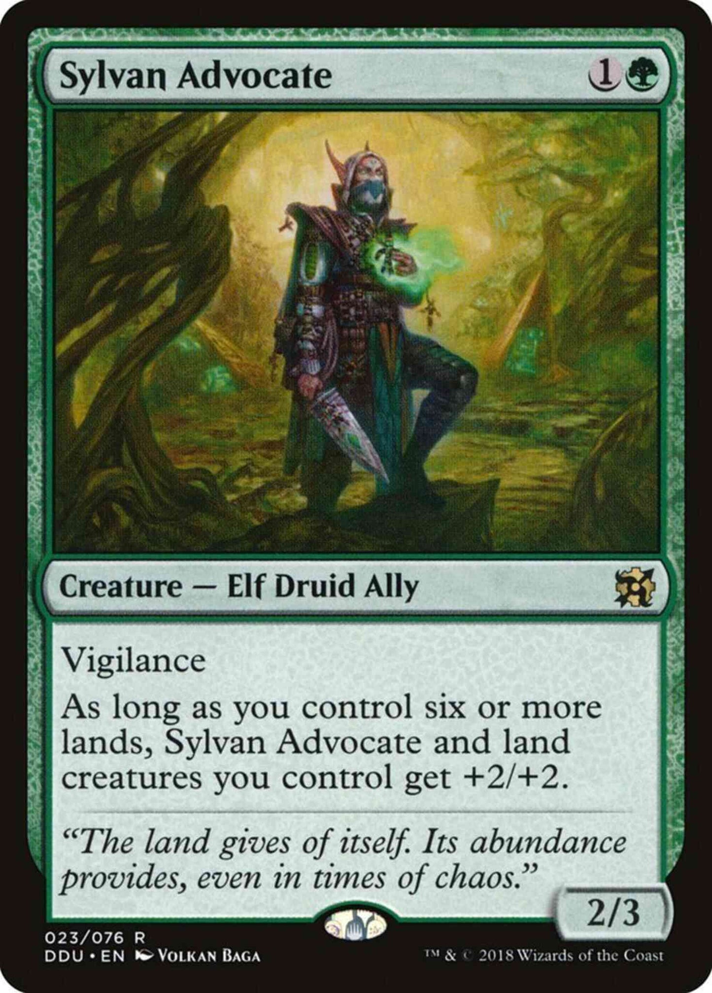Sylvan Advocate [23] [Duel Decks Elves vs Inventors] [Non-Foil]