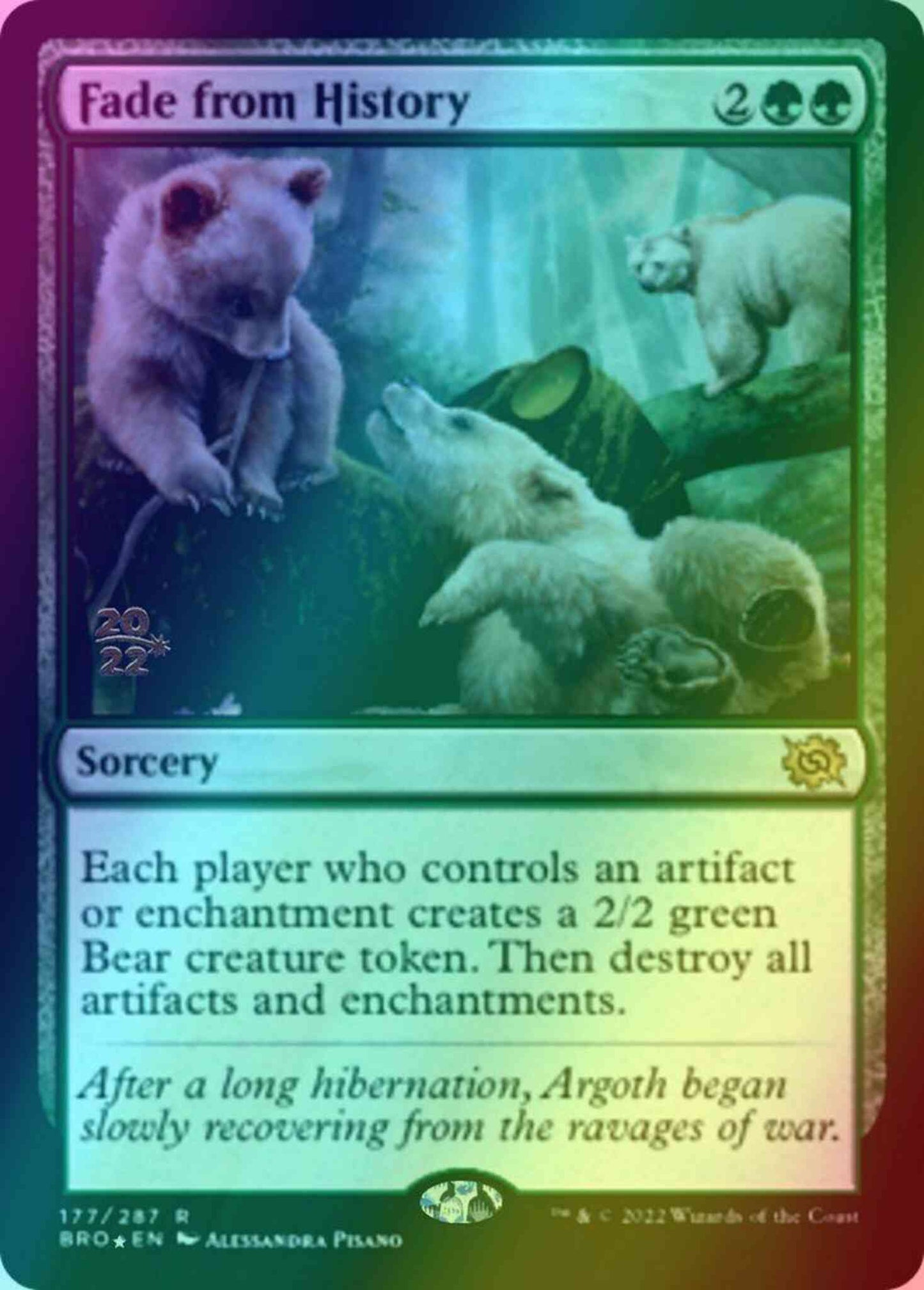 Fade from History [177s] [Prerelease] [The Brothers' War: Promos] [Foil]