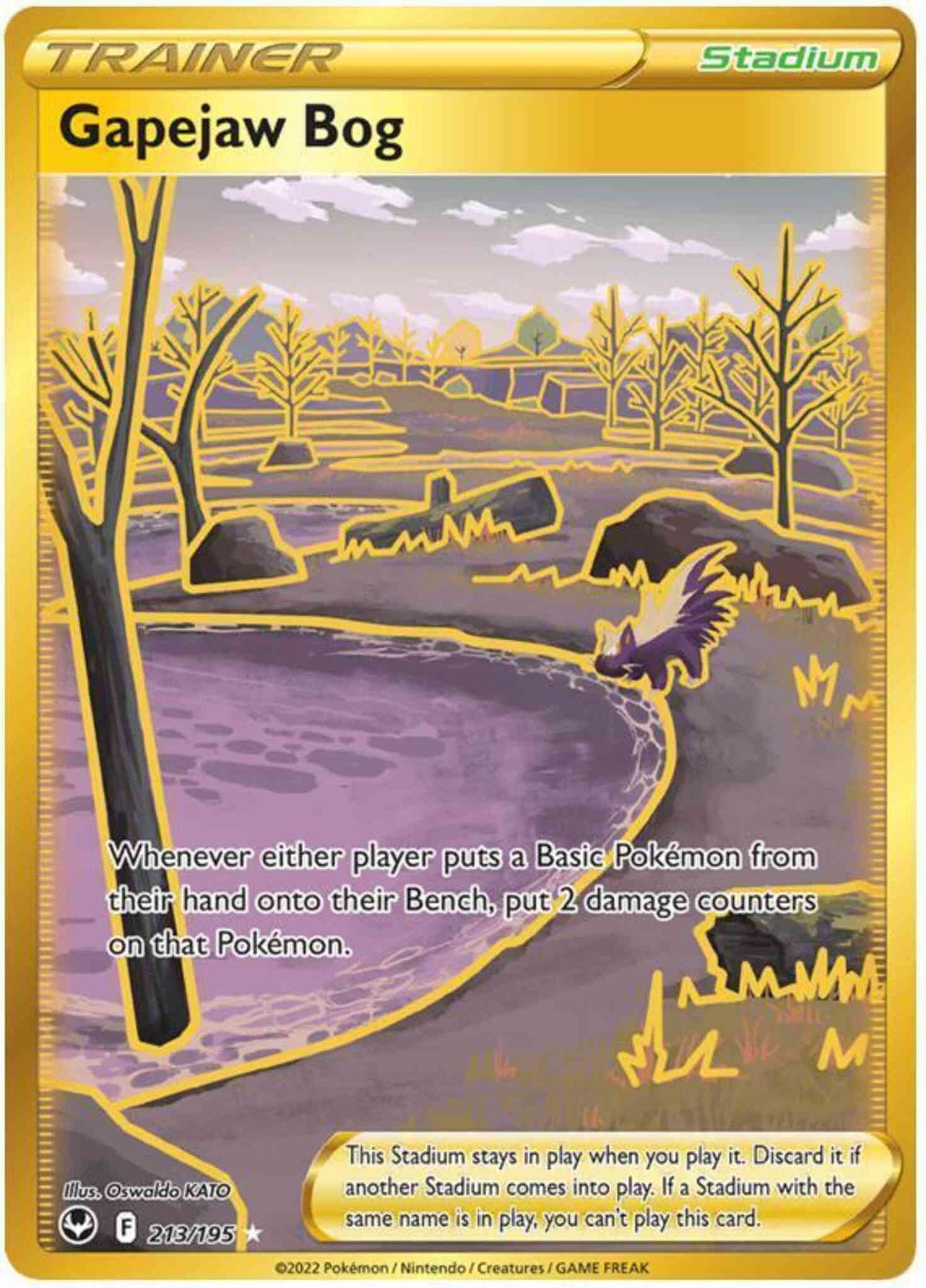 Gapejaw Bog - 213/195 - Rare Secret [swsh12-213] [Secret]