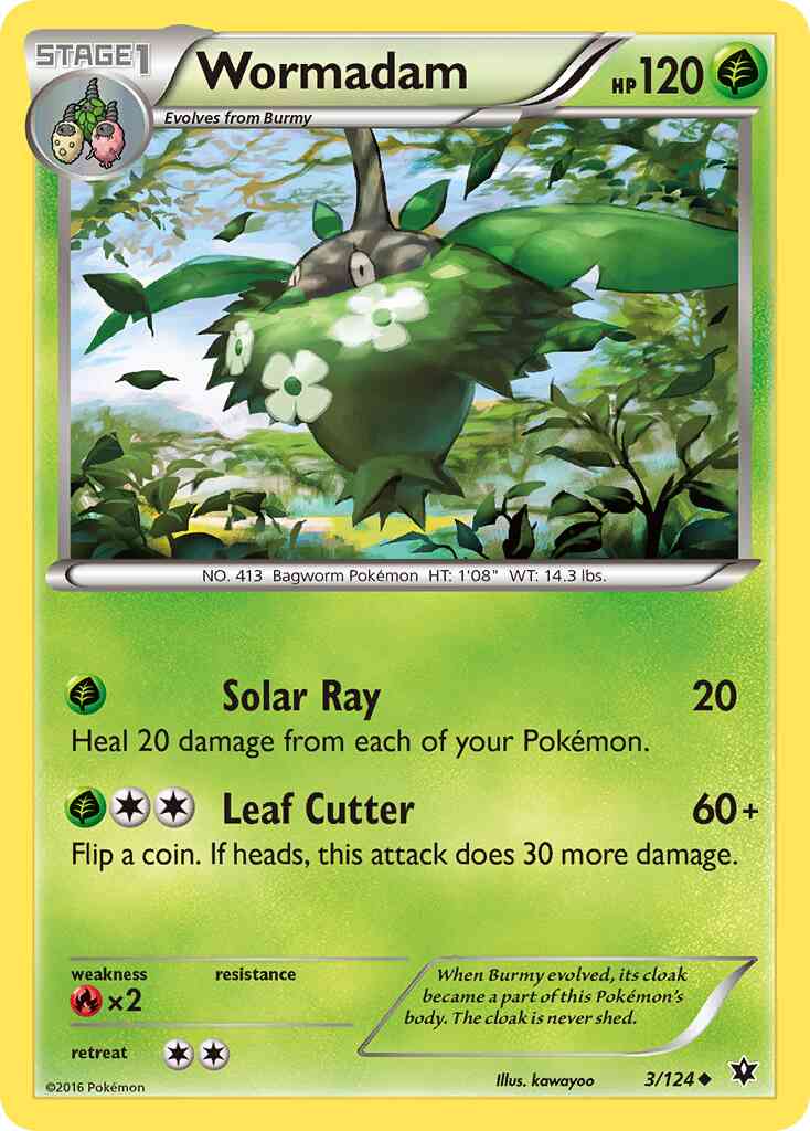 Wormadam - 3/124 - Uncommon [xy10-3] [Non-Holo]