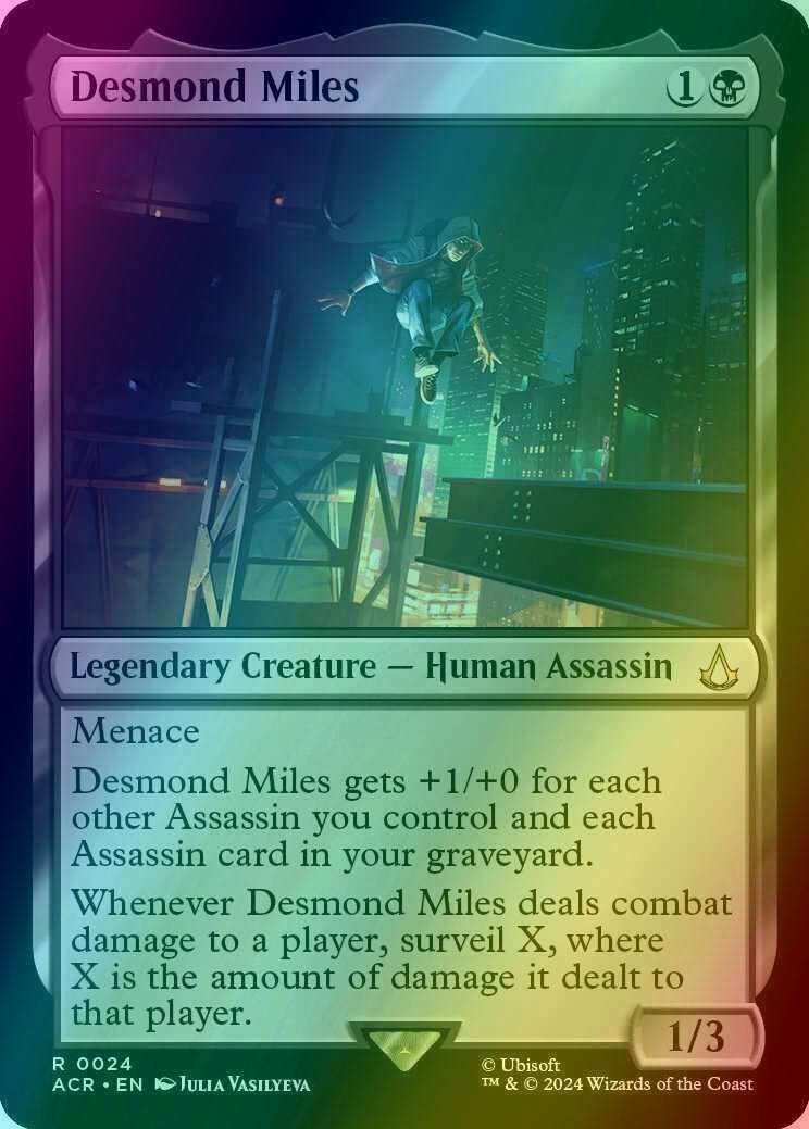 desmond miles mtg card Magic The Gathering - Universes Beyond - Assassin's Creed Desmond Miles | Assassin's Creed