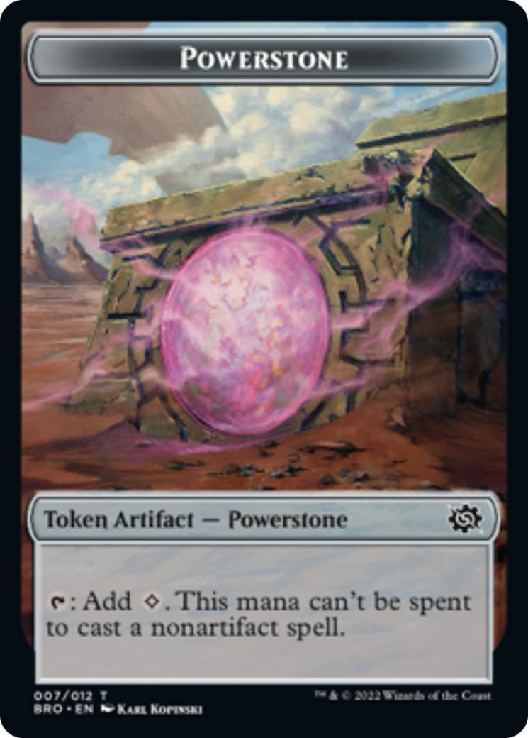Myr Token (10) // Powerstone Token (07) [The Brothers' War: Commander: Tokens] [Non-Foil]