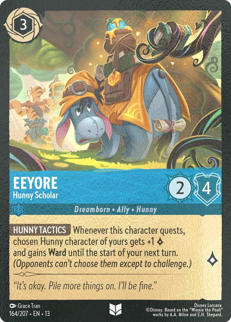 Eeyore - Hunny Scholar - 164/204 [Attack of the Vine!] [Cold Foil]