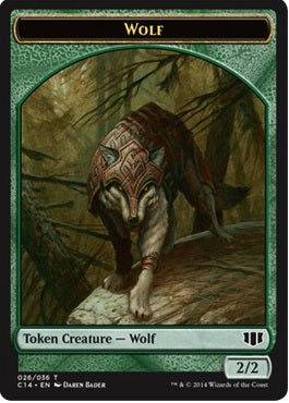 Treefolk Token (25) // Wolf Token (26) [Commander 2014 Tokens] [Non-Foil]