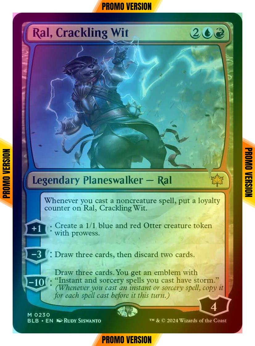 Ral, Crackling Wit [230p] [Promo Pack] [Bloomburrow: Promos] [Foil]