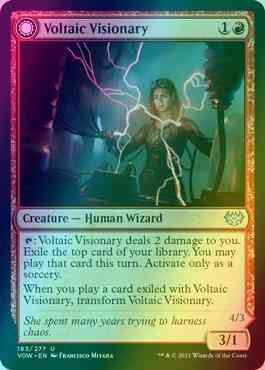 Voltaic Visionary // Volt-Charged Berserker [183] [Innistrad: Crimson Vow] [Foil]