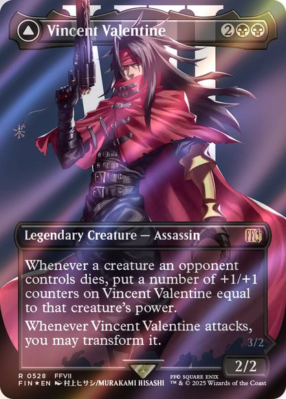 vincent mtg final fantasy MTG Magic Final Fantasy #0528 Vincent Valentine Borderless Surge Foil