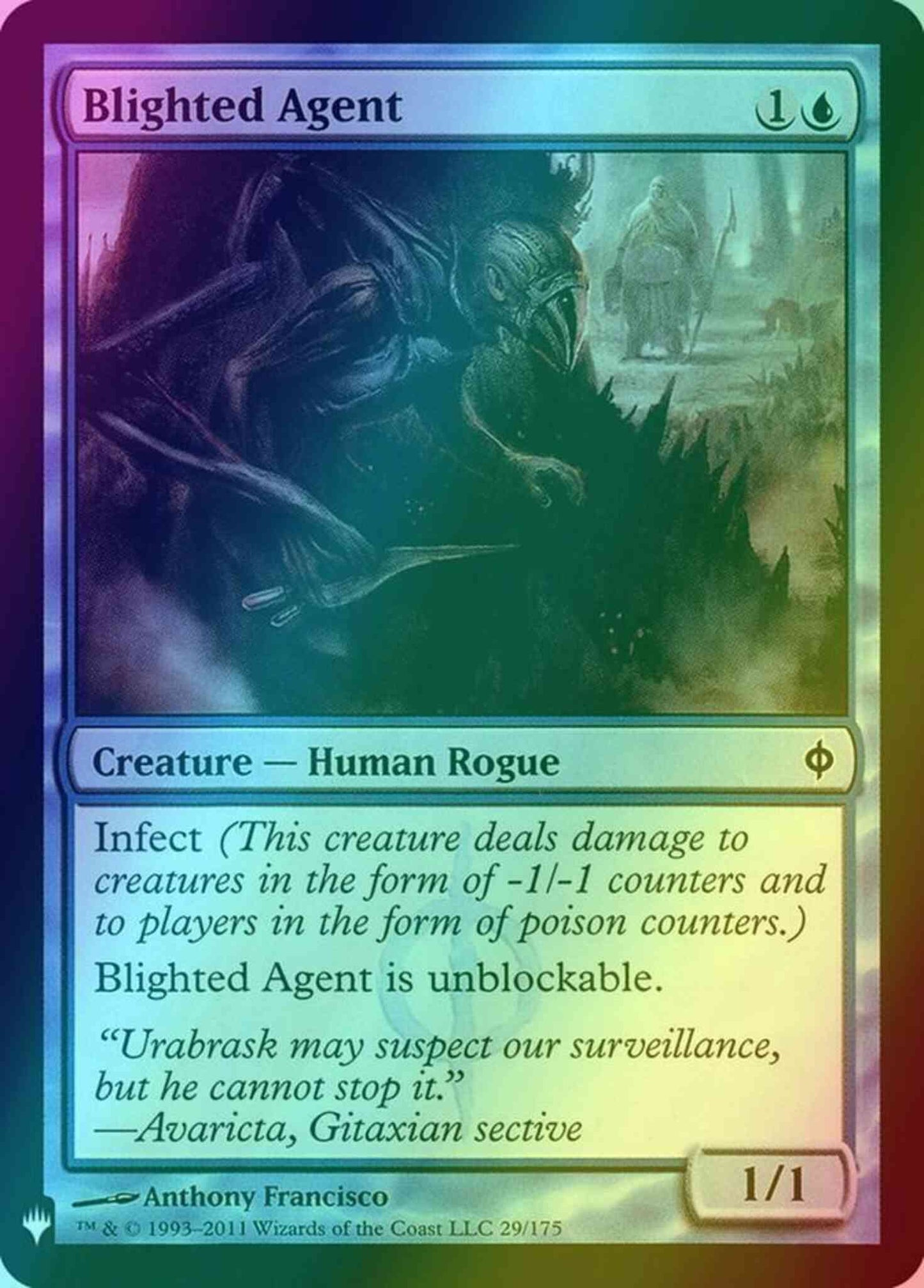 Blighted Agent [NPH-29] [The List] [Foil]
