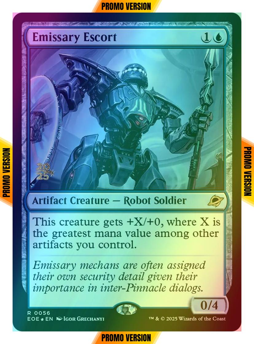 Emissary Escort [56s] [Prerelease] [Edge of Eternities: Promos] [Foil]