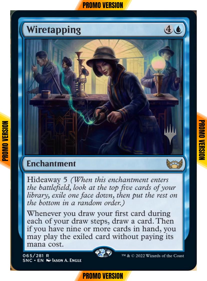 Wiretapping [Promo Pack] [65p] [Streets of New Capenna: Promos] [Non-Foil]