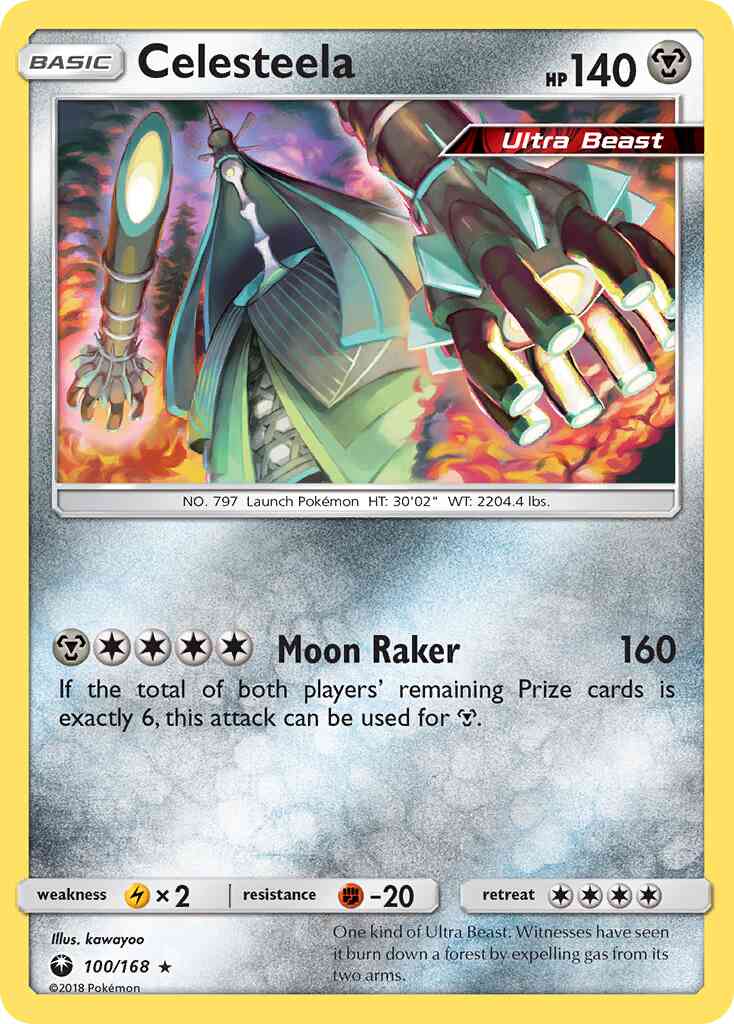 Celesteela - 100/168 - Rare Holo [sm7-100] [Reverse Holo]