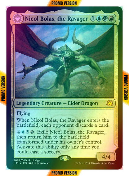 Nicol Bolas, the Ravager // Nicol Bolas, the Arisen [9] [Judge Gift Cards 2021] [Foil]