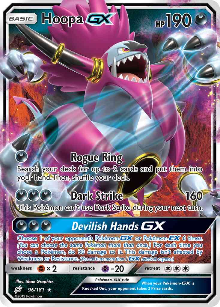 Hoopa-GX - 96/181 - Rare Holo GX [sm9-96] [Ultra]