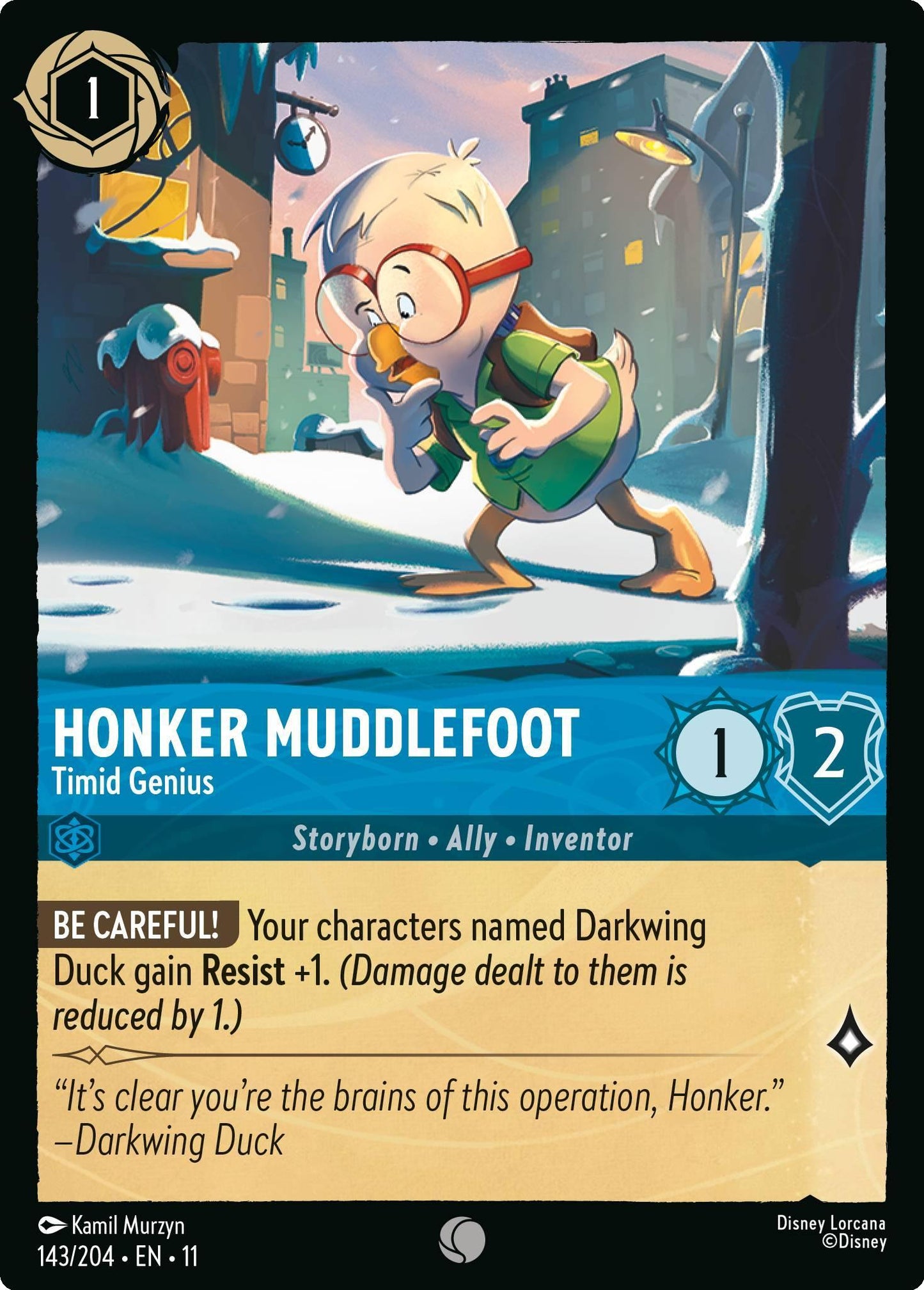 Honker Muddlefoot - Timid Genius - 143/204 [Winterspell] [Non-Foil]