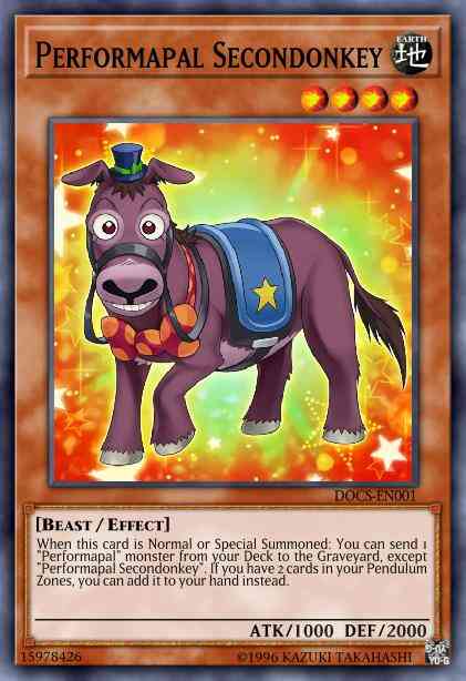 Performapal Secondonkey - MP16-EN105 - Rare - 1st Edition
