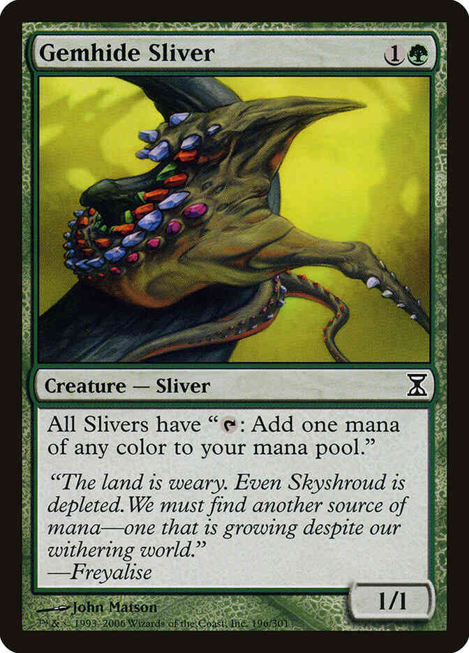 Gemhide Sliver [196] [Time Spiral] [Non-Foil]
