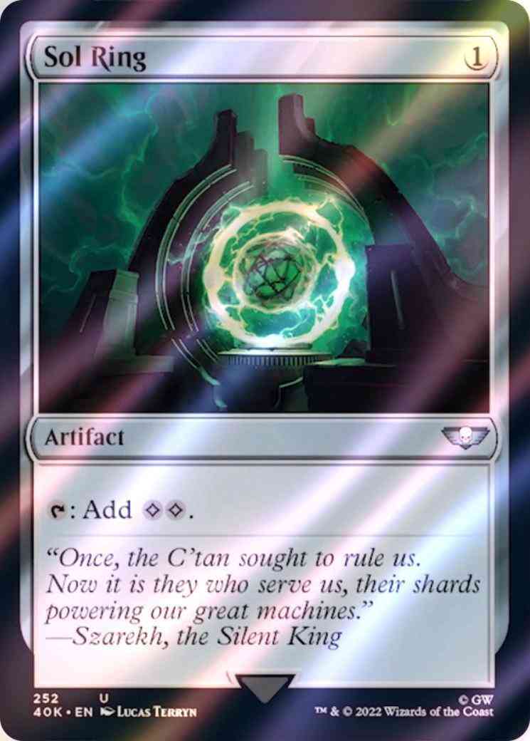 Sol Ring [252] [Necrons] [Universes Beyond: Warhammer 40,000] [Surge Foil]