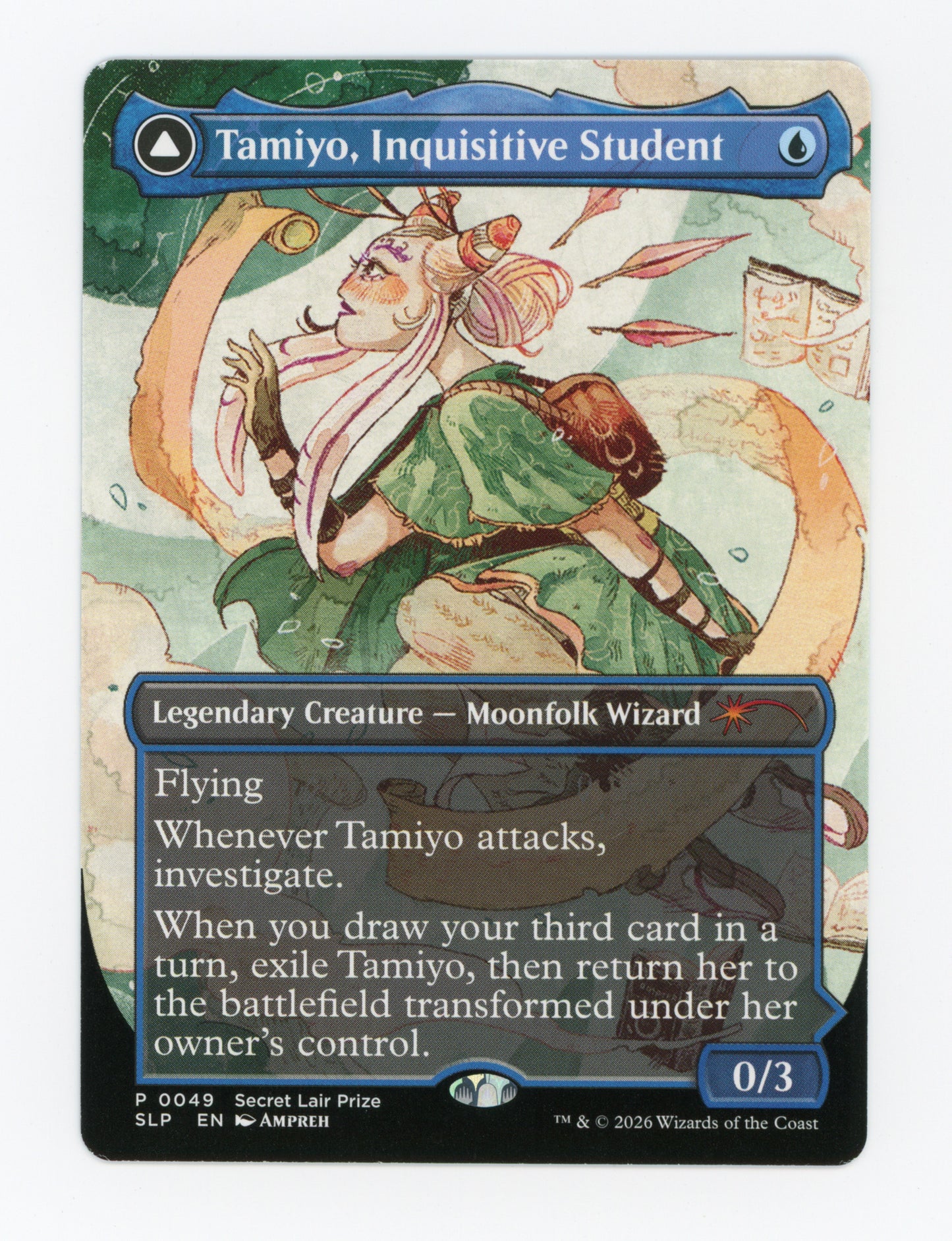 Tamiyo, Inquisitive Student // Tamiyo, Seasoned Scholar — Borderless — ID 18918