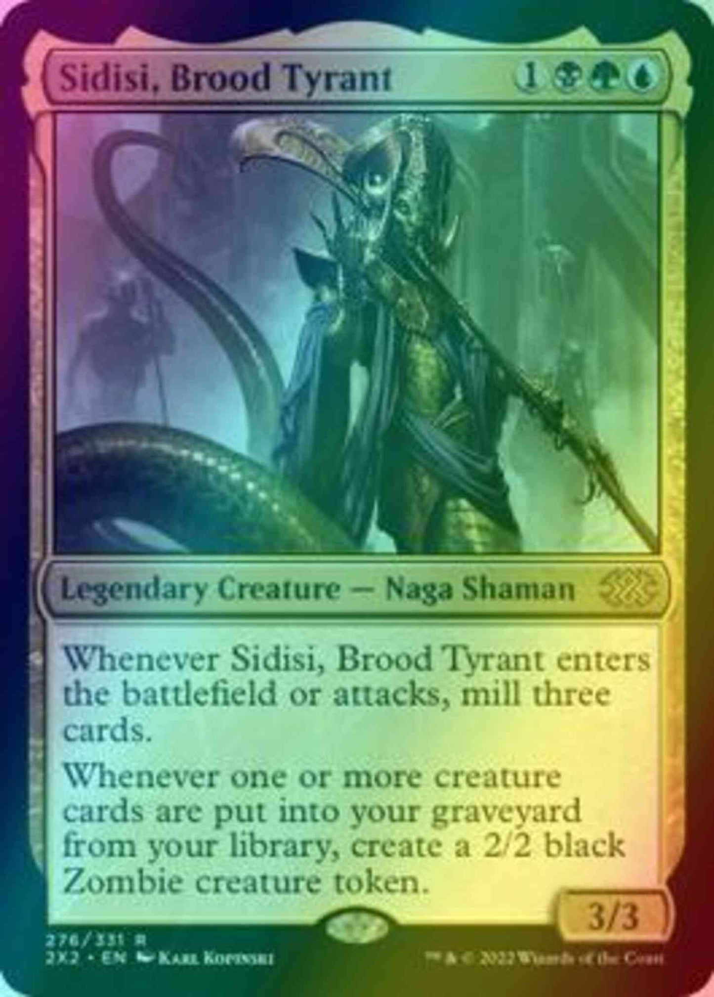 Sidisi, Brood Tyrant [276] [Double Masters 2022] [Foil]