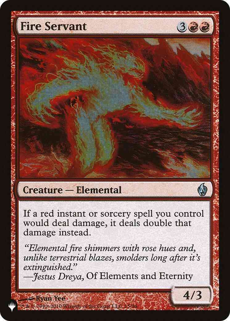 Fire Servant [PD2-15] [The List] [Non-Foil]