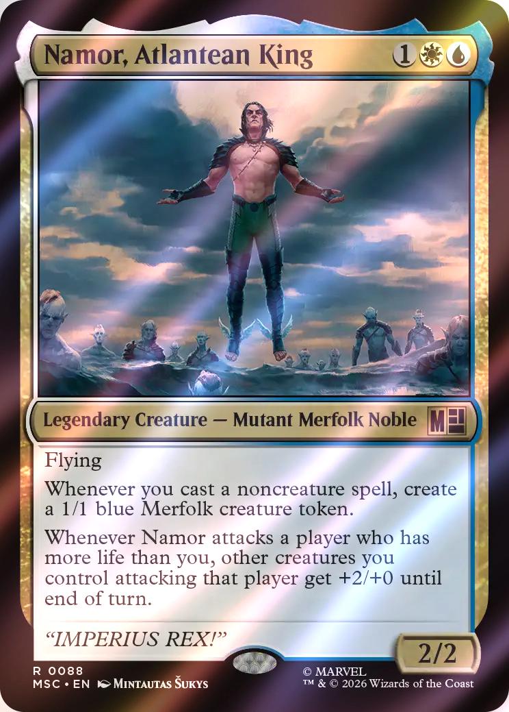 Namor, Atlantean King [88] [Marvel Super Heroes: Commander] [Surge Foil]
