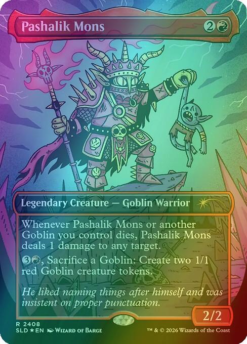 Pashalik Mons [2408] [Borderless] [Goblin Storm] [Secret Lair Drop] [Foil]