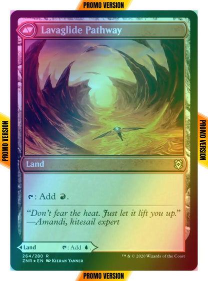 Riverglide Pathway // Lavaglide Pathway [Prerelease] [264s] [Zendikar Rising Promos] [Foil]