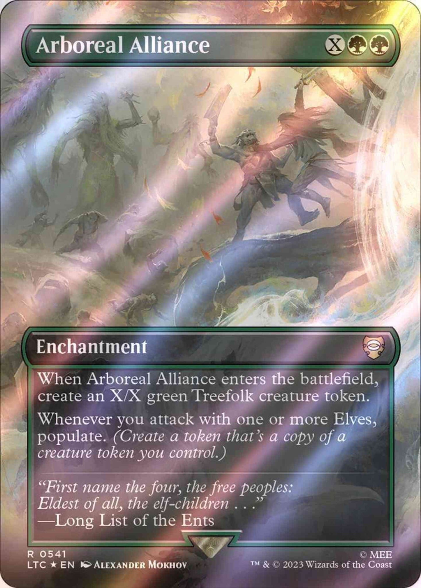 Arboreal Alliance [541] [Borderless] [The Lord of the Rings: Tales of Middle-earth: Commander] [Surge Foil]