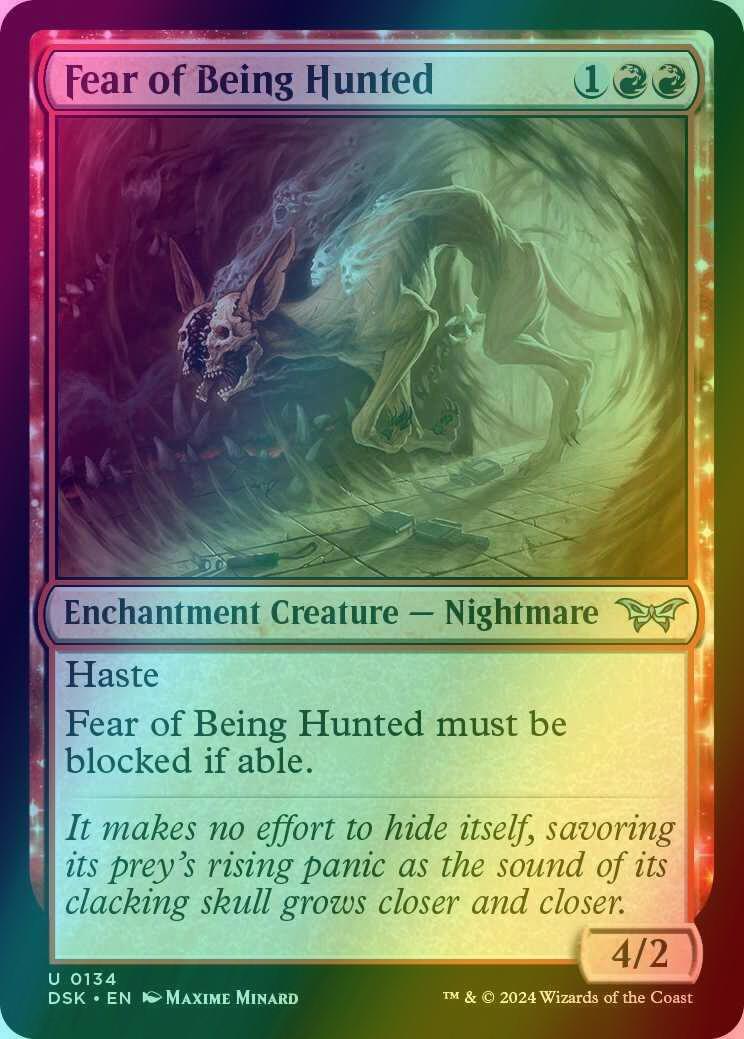 Fear of Being Hunted [134] [Duskmourn: House of Horror] [Foil]