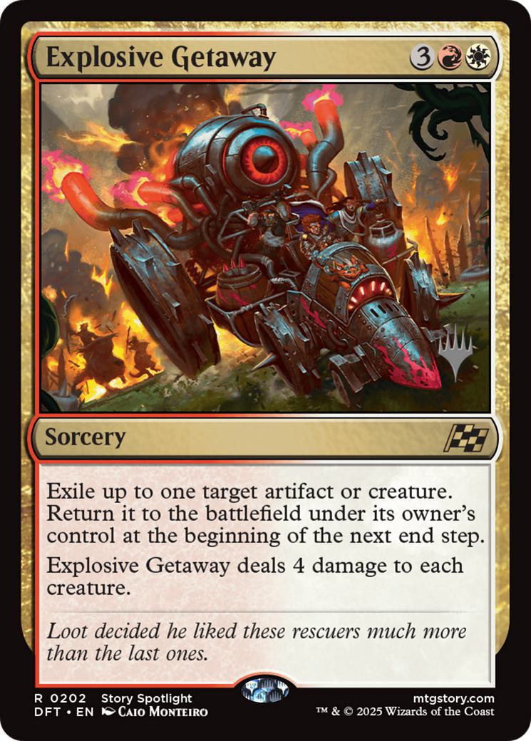 Explosive Getaway [202p] [Promo Pack] [Aetherdrift: Promos] [Non-Foil]