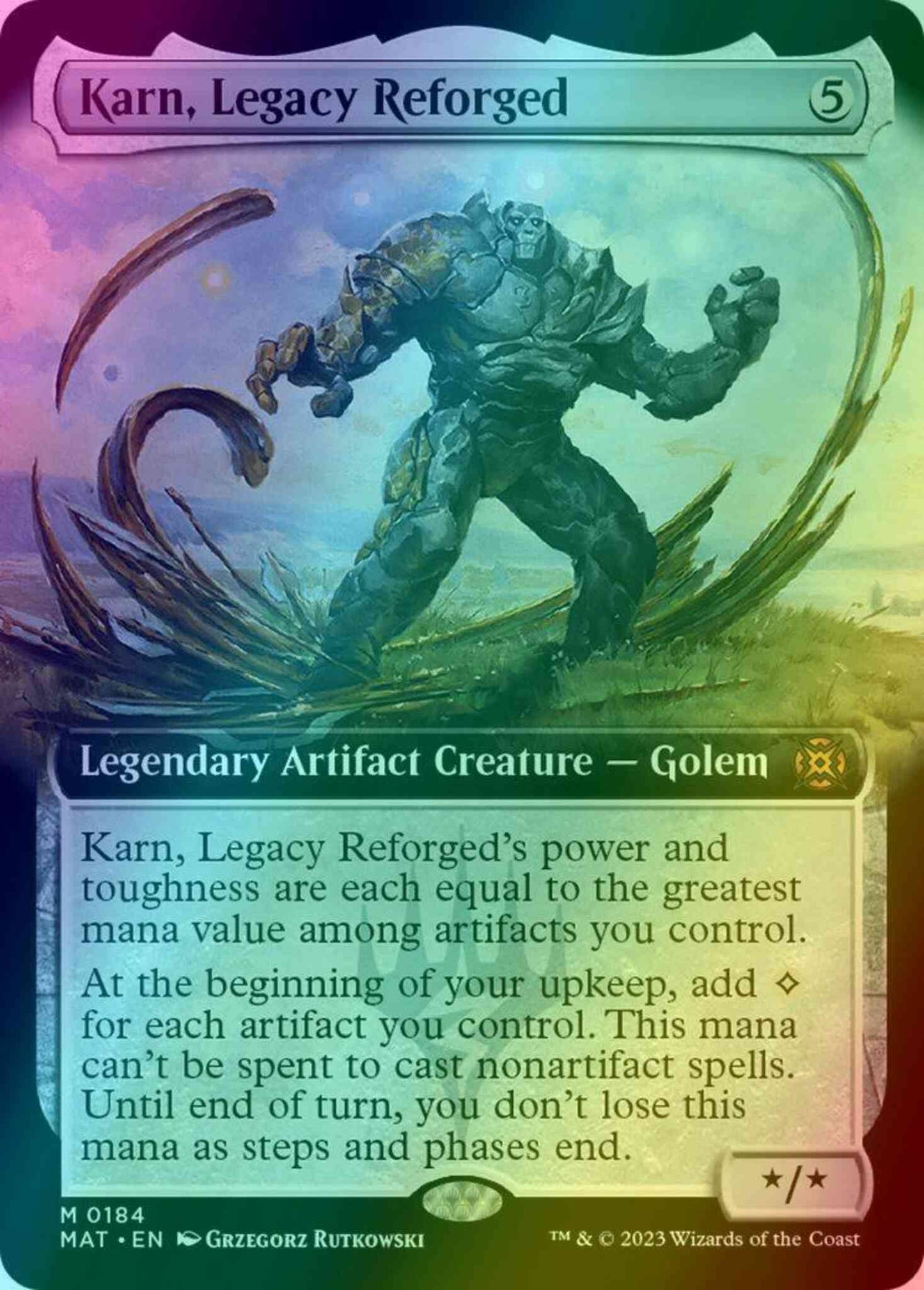 Karn, Legacy Reforged [184] [Extended Art] [March of the Machine: The  Aftermath] [Foil] – Face to Face Games