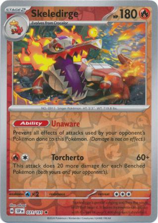 Skeledirge - 031/191 - Rare [sv08-031] [Reverse Holo]