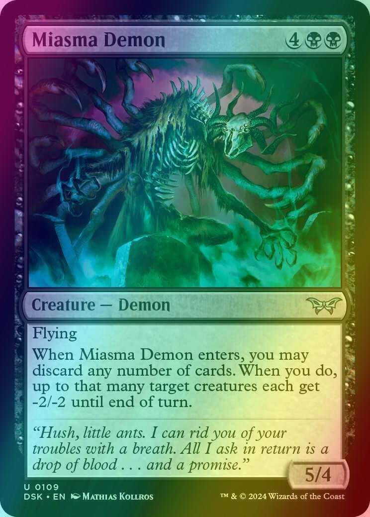 Miasma Demon [109] [Duskmourn: House of Horror] [Foil]