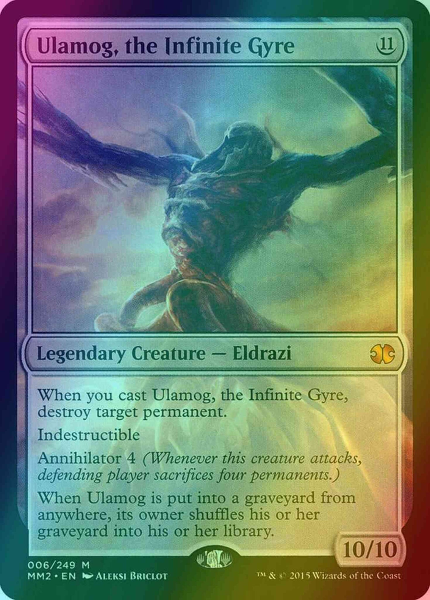 Ulamog, the Infinite Gyre [6] [Modern Masters 2015] [Foil]