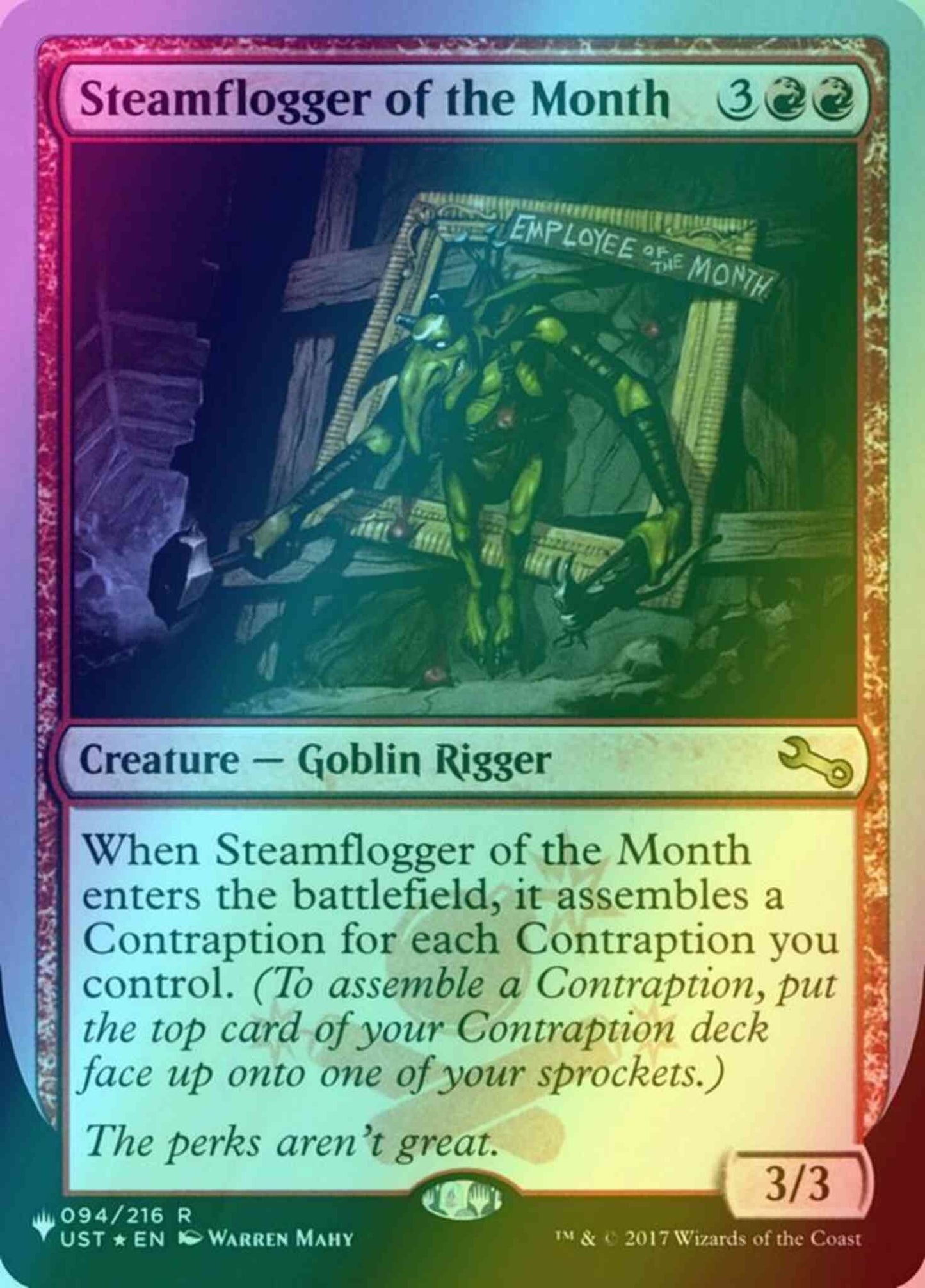 Steamflogger of the Month [30] [UST Set Symbol] [The List: Unfinity Foil Edition] [Foil]