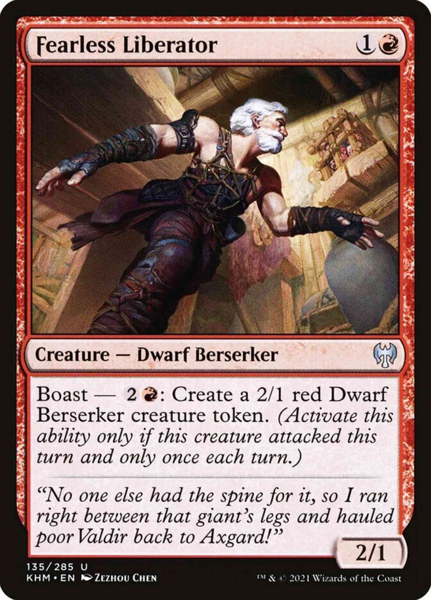 Fearless Liberator [135] [Kaldheim] [Non-Foil]