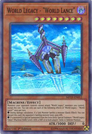 World Legacy - "World Lance" - MP19-EN012 - Super Rare - Unlimited